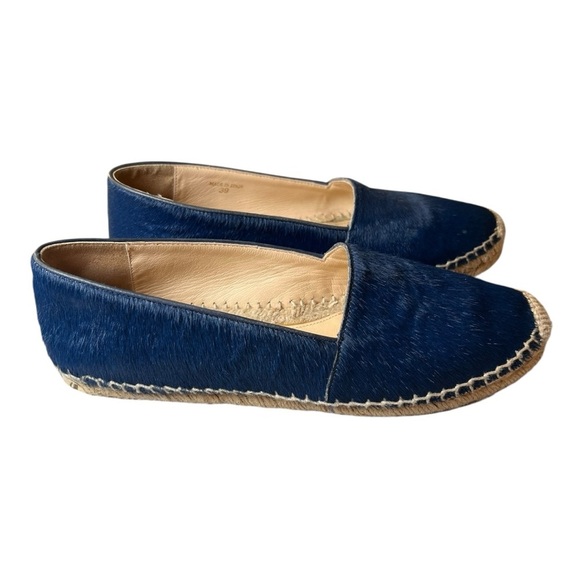 Paloma Barcelo Women's Pony-Style Espadrilles In Navy Size 39 - Picture 2 of 9